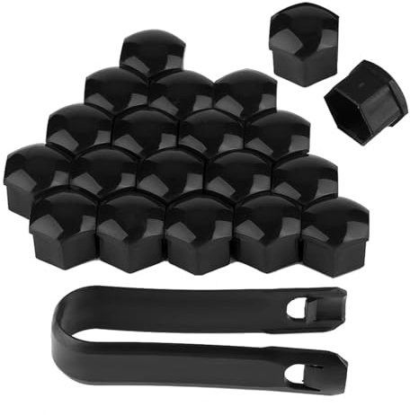 Wheel Nut Covers 21mm PA66 Nylon Push-On 20 Piece Set