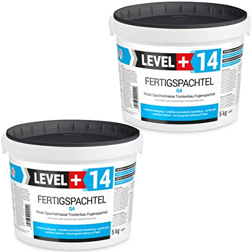 Fertigspachtel Spachtelmasse 5kg+5kg Glättspachtel Fugenspachtel Reinweiss Weiß RM14