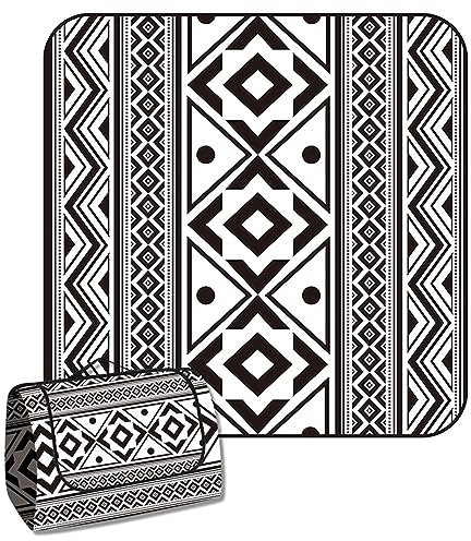 EUPXRHY Picknickdecke Wasserdicht & Isoliert, Stranddecke Sandfrei, 3 Schichten Verdickt Picknick Decke mit Aluminiumfolie, XXL Campingdecke Waschbar, für Alle Jahreszeiten,G,300X300cm