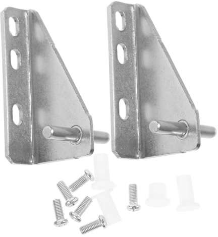 Hemobllo Replacement Fridge Hinges Freezer Door Hinge Metal Stainless Steel Sturdy Kitchen Freezer Parts Compatible Household Refrigerators 2Pcs