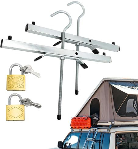 1/2 Roof Rack Ladder Clamp - Roof Rack Ladder Locks, Ladder Accessory Lock | Unbelievable Security Lock Jaw Ladder Grip, Secure Clamping, Heavy Duty Roof Rack Clamps Secure Easy Use for Roof Rack