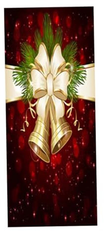 ifundom Weihnachts-wandtattoo mit Cartoon-glocken-motiven Wasserdichter Kunstaufkleber als Weihnachts-wandbild zur Dekoration von Fenstern Glas und Wänden im Innenbereich für Schlafzimmer