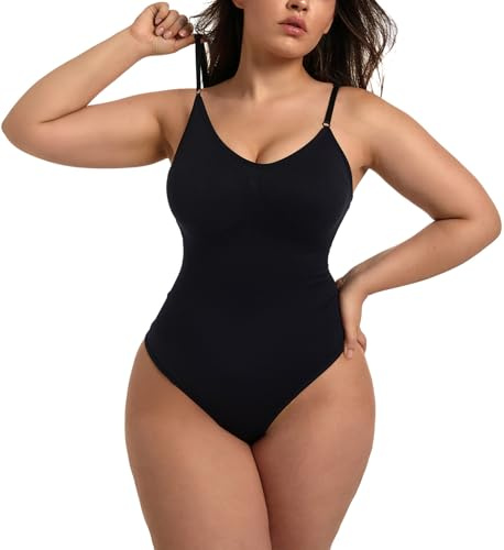 Piannao Shapewear Damen Body Shaper Bauchweg Bodysuit Formend mit atmungsaktiven Materialien und verstellbarer Bequemlichkeit