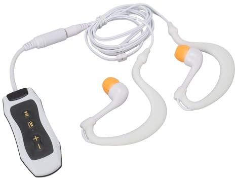 Impermeabile Lettore MP3, Gomma ABS IPX8 Impermeabile 8GB di Stoccaggio Interno USB Ricaricabile Ciclo del Suono Musica Subacquea Lettore MP3 per Nuoto Immersioni Sportive con