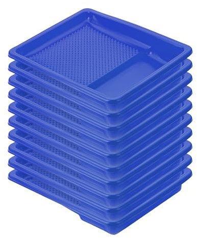 Bates- Paint Tray Liner, 9 Inch, 10 pcs, Dark Blue Paint Pans Trays, Plastic Paint Tray, Roller Tray Liners