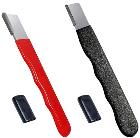 Aiguiseur de lame de poche rouge + noir pour cisailles, élagueurs, ciseaux, sécateurs, lames de tondeuse à gazon, aiguisage d'outils de jardinage