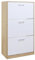 IlGruppone Scarpiera in Legno con Ante A Ribalta Armadio Salvaspazio Disponibile 3/4 Ante Vari Colori PortaScarpe Alto Stretto Ingresso Corridoio Scarpiere Design Moderno - Nocciola - 3 Ante