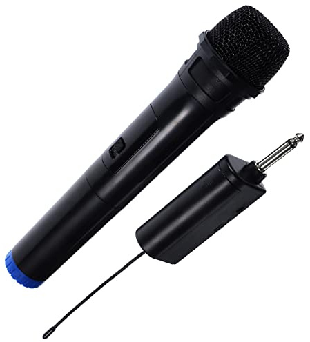 Milisten Microfono Wireless Portatile per Cantare Karaoke Nero in Plastica con Suono Chiaro per Uso Domestico e Feste di Canto