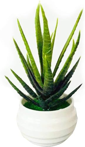 HDouii Plantas artificiales, arbustos topiarios falsos de plástico con macetas para decoración de baño, hogar, oficina, decoración de casa