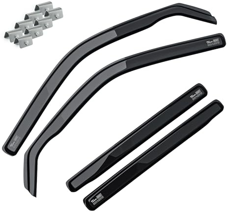 MOTOS Windabweiser Regenabweiser für PEUGEOT 308 II SW 2014-2021 Ästhetisches Design, Langlebig & Robust, Leichte Installation, Energieeinsparung durch Belüftung, Verringerung von Lärm und Luftturbule