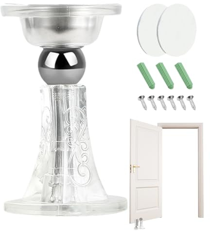 Fermaporta magnetico | Calzo da pavimento adesivo per interni, fermo per porte resistenti, per cucina, ingresso casa, camera da, garage, appartamento hotel