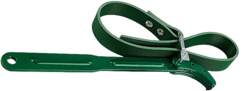 Ölfilterschlüssel – Legierung + PU-Leder 21/26,5 cm | Rutschfester Riemenschlüssel, Auto-Ölfilter-Entfernungswerkzeug mit verstellbarem, ergonomischem, vielseitigem und langlebigem Werkzeug, Auto, M