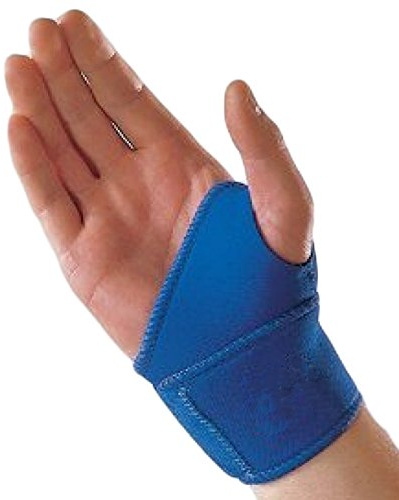 Blue Neoprene Hand Wrist Palm Thumb Adjustable Support Glove Bandage Brace Gym