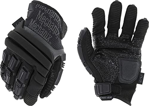 Mechanix Wear M-Pact 2 Covert Herren-Einsatzhandschuhe, Schwarz - S | Akkordeon-Knöchelschutz mit 6 mm EVA-Schaumstoff, TPR-Aufprallschutz; vibrationsabsorbierende 3 mm D3O-Handinnenfläche
