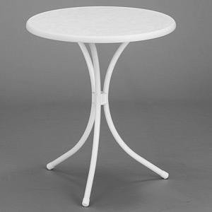 100/G Tisch 60 cm grau Bistrotisch m.Dekorplatte
