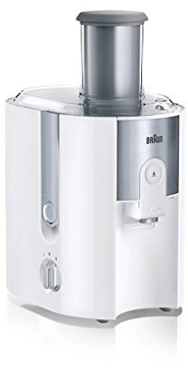 Braun MULTIQUICK5 Centrifuga J500 con Sistema di CENTRIFUGAZIONE RAPIDA in 15 secondi, Ampio Accesso da 75mm, Vaschetta per polpa 2L, Sistema Antigoccia, Sistema di Sicurezza a 4 Vie,FILTRO IN ACCIAIO