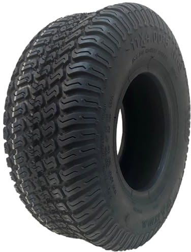 Parnells - 1 Pneu de Tondeuse à Gazon Sans Chambre à air 11x4.00-5, 4 Plis Wanda P332a avec Profondeur de Bande de Roulement de 3 mm, Diamètre 270 mm, Largeur de 100 mm, 147 kg Chacun à 46 psi