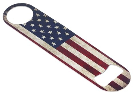 Rogue River Tactical USA Flag Speed Bottle Opener Heavy Duty Gift Patriotic United State Of America Vintage Rustic