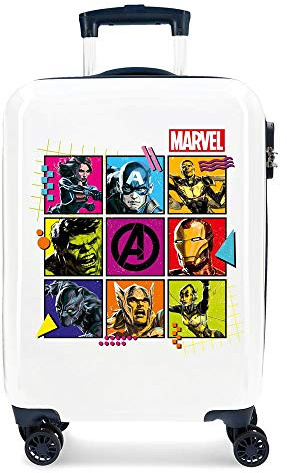 Marvel Avengers Comic Kabinenkoffer Mehrfarbig 38x55x20 cms Hartschalen ABS Kombinationsschloss 34L 2,6Kgs 4 Doppelräder Handgepäck