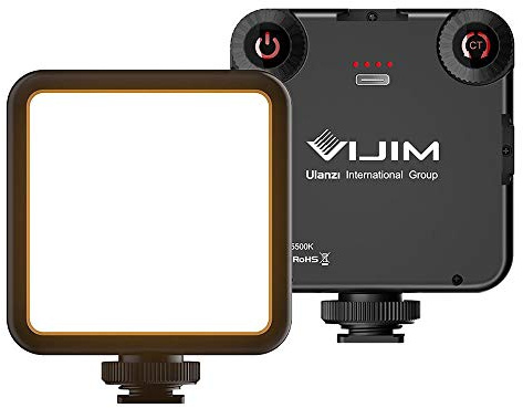 ULANZI VIJIM VL81 Bi-Colour Mini LED Lamp for Smartphone and Camera with Adjustable Colour Temperature 3200K-5500K and 3000mAh Battery