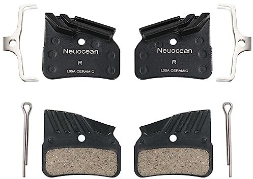 2 Paar Scheibenbremsbeläge mit Kühlrippen, Fahrrad Bremsbeläge für Shimano BR-M9120,BR-M8120,BR-M7120 (Keramik)