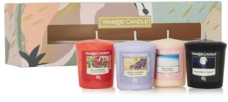Yankee Candle Geschenk-Set | 4 gefüllte Votivduftkerzen | Sojawachsmischung | Perfekte Geschenke für Frauen