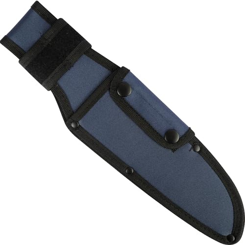 XYJ Universal Knife Sheath Oxford Cloth Camping Knives Sleeves Case Edge Guards Blade Protectors (Blue, 8 * 2 inch)