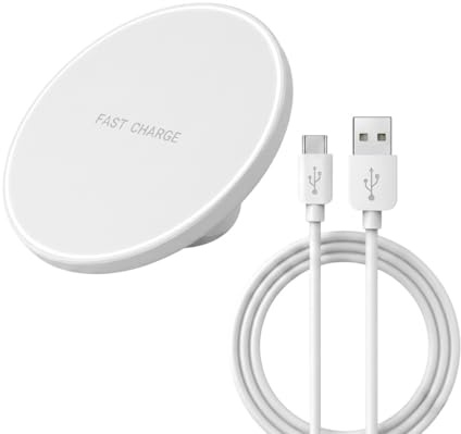 Caricabatterie Wireless veloce da 100W per iPhone 15 14 13 12 X Pro Max 8 caricabatterie per stazione di ricarica Wireless Samsung Galaxy S23 Xiaomi (BIANCO)