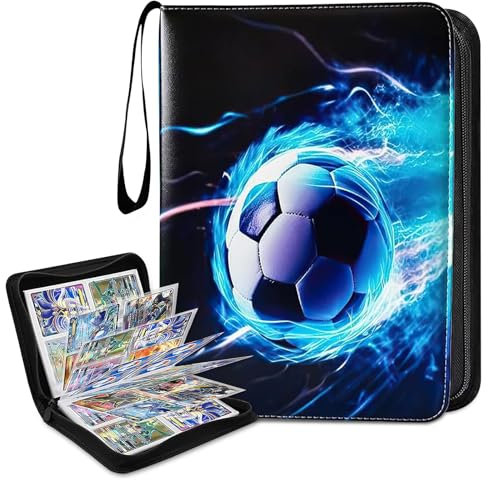 Sammelkarten Album,Sammelalbum Fußball Karten,Fussball Karten Sammelalbum,Karten Sammelalbu,Fußball Sammelalbu Album,Sammelalbu Karten,50 Seiten 400 Karten,Kompatibel mit Allen Arten von Karten