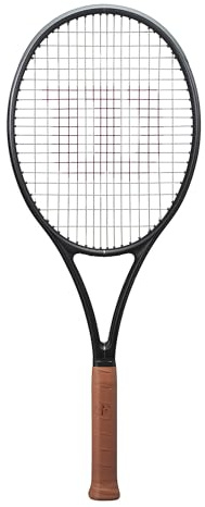 Wilson RF 01 - Racchetta da tennis ad alte prestazioni, con impugnatura da 3-4 3/8, infilata con Sensation 16 Natural a tensione media