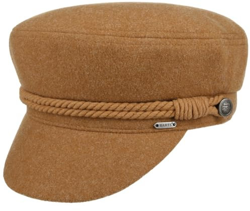 Barts Skipper Elbsegler Elbseglermütze Ballonmütze Schiffermütze Kapitänsmütze Schildmütze Damen - mit Schirm, Futter Winter Herbst-Winter - One Size braun