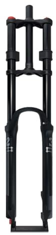 KLYso 26 27.5 29 Inch Downhill Mountain Bike Suspension Fork, 180mm Travel Rebound Adjustment, Shock Absorber, 1 1/8 Straight Steerer Tube，Disc Brake(26 inches)