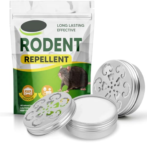 Pest Control, Rodent Repellent for Car Engines, Mice Deterrent, Peppermint to Repel Mice and Rats, Mouse Repellent for Cars Under Hood, House,RV, Better Than Ultrasonic, 2 Packs