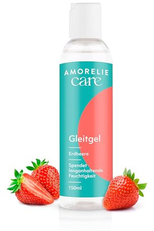 AMORELIE Care – Gleitgel Erdbeere Wasserbasiert Vegan (150ml)