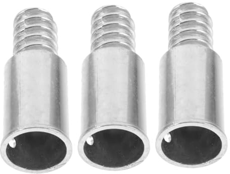 TOKIDNY 3pcs Metal Threaded Connector for Broom Pole Adapter 22mm American Standard Thread Replacement Kit for Mop Handle Extension Cleaning Tool