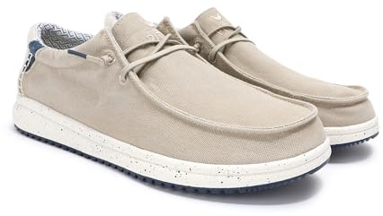 WALK IN PITAS | Nias | Mocasines de Hombre | Náuticos Casual | Beige 42