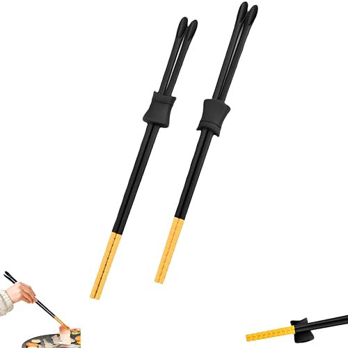 2 Coppie di Bacchette da Cucina in Silicone Antiscivolo e Antiscottatura, 30,7 cm, per Sushi, Pentole Calde, Friggere, Arrosto, Noodle, Pasta