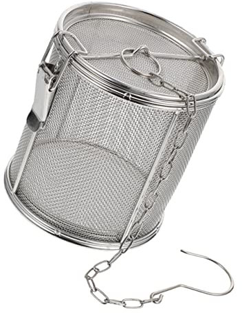 Ciieeo Marinade Basket Stainless Steel Tea Ball Spice Ball for Household Pot Stewed Steeper Kitchen Supplies Reusable Seasoning Filter for Tea Infuser and Spice Leakage Random Style
