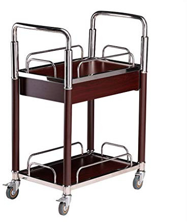 Stylish Bar Cart Kitchen Trolley Wine Service Cart for Home & Hotel Versatile Tea & Drink Trolley Modern Rolling Wine Cart for Entertaining and Storage