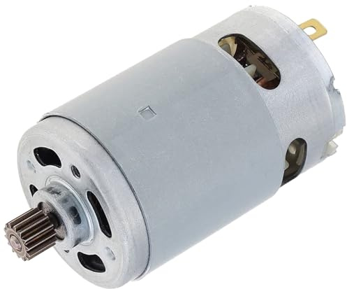 Motore a corrente continua per minisega da 21 V, 14 denti, motore a corrente continua con ingranaggi di ricambio da 9, 5 mm di diametro, in ottone, per motosega una mano, minisega, accessori per