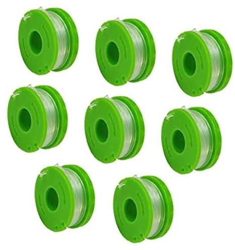 XEBRAD String Trimmer Replacement Spool Line, 0.065 10ft Autofeed Replacement Spools, for Model CST00012, LST10012, CST12010 Str String Trimmer Cordless String Trimmer Weed Spools Line (8 Spool) Gard