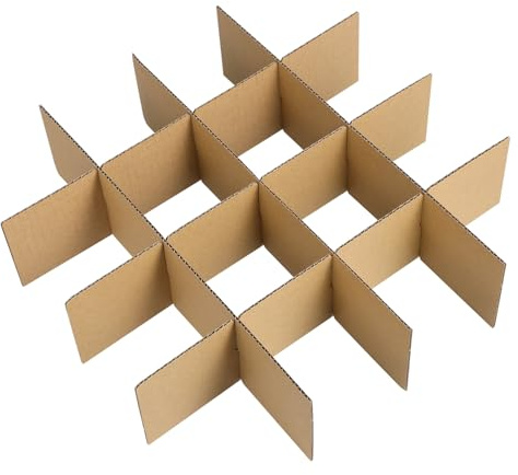 Warmhm 7 Sets Cardboard Moving Box Dividers for Glass Cardboard Boxes Divider for Dish Safe Transporting