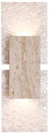 TRIVIDHA Applique Da Parete In Pietra Creativa, Moderna, Quadrata, In Acrilico, A LED, Luce Calda, Lampada Da Parete Per Interni, Bagno, Illuminazione Per Scale, Soggiorno, Bar, Corridoio