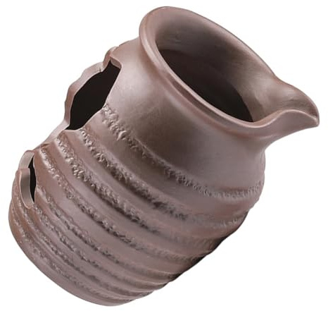 Toyvian Pot Décoratif Céramique pour Jardin Cracheur Étang Stylisé Statue de Pot Élégant pour Ornement Extérieur