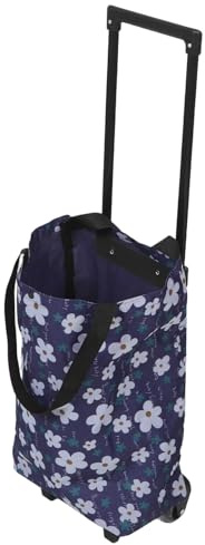 ADOCARN Carrello della Spesa Pieghevole con Ruote per Scale, Leggero e Compatto Oxford Blu, per Appartamenti e Avventure All'aperto