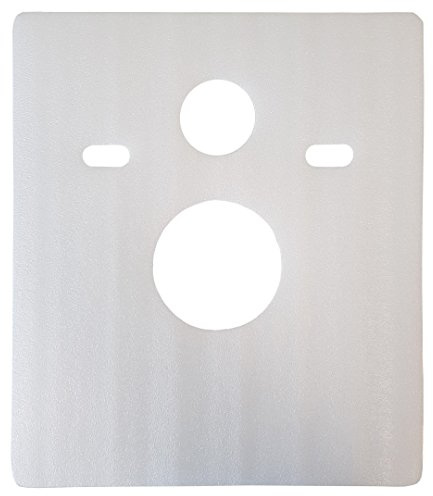 Quadratisches Schallschutz-Pad für Wand WC/Wand Bidet