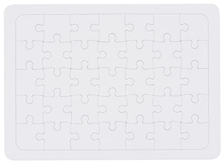 VBS Blanko-Puzzle 35 Teile 29cm x 21cm Weiß Karton