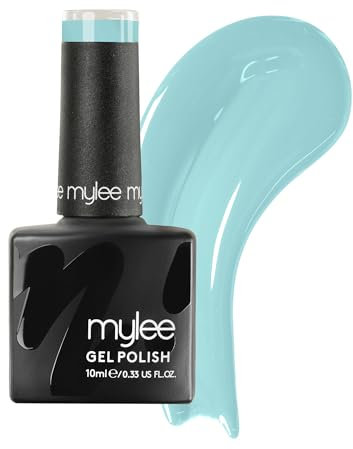 Mylee Gel Nail Polish 10ml [Mint Leaf] UV/LED Soak-Off Nail Art Manicure Pedicure for Professional, Salon & Home Use [Green Range] - Long Lasting & Easy to Apply