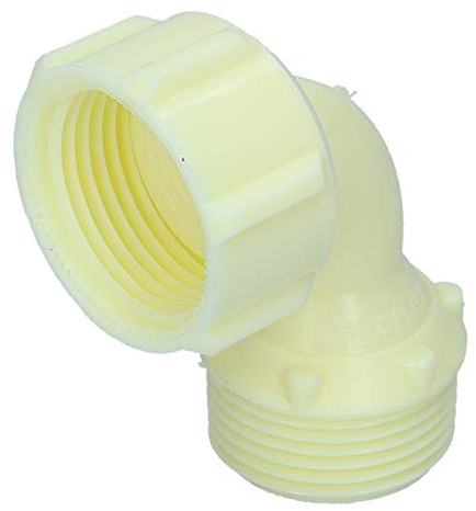 Adaptador de codo universal de 3/4 de pulgada para lavavajillas de la lavadora con manguera de entrada