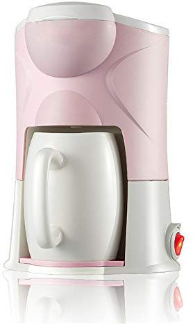 SWKUN F Macchina da Caffe- Filtro di Precisione Design Hangable Base Antiscivolo Cinque Minuti di caffè Super Veloce Casa/Ufficio Mini Macchina da caffè 0.15L 300W,Rosa
